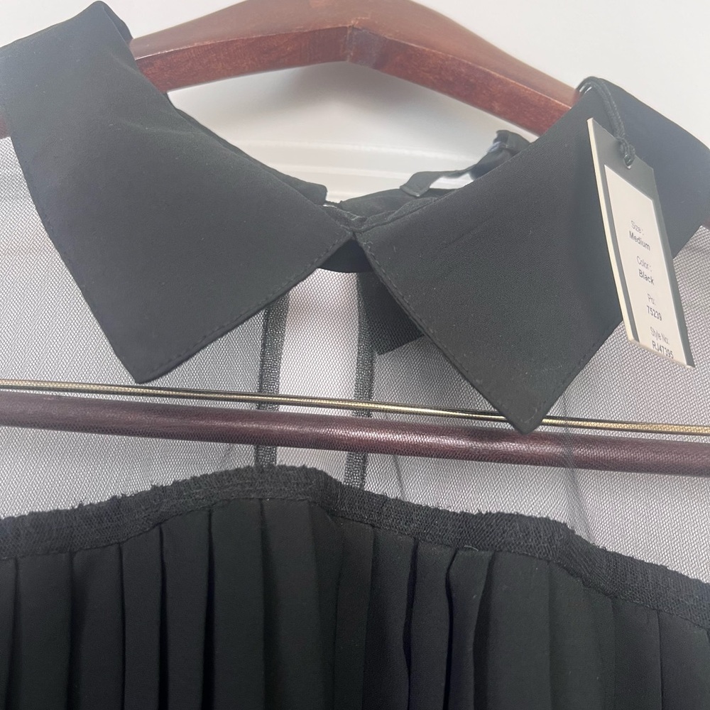 Romeo and Juliet Couture Black Blouse - Picture 2 of 5